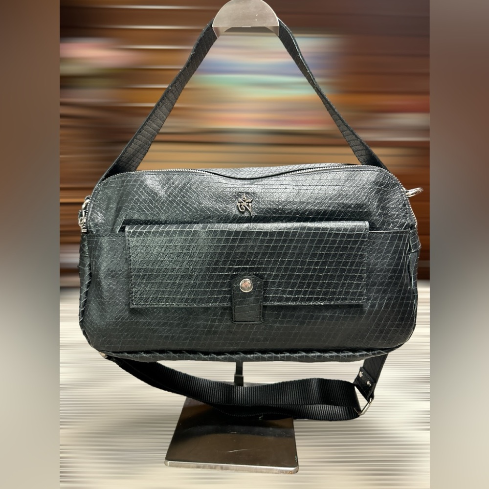 Onm Spirit Genuine Leather Black Handbag Shoulder Bag Purse